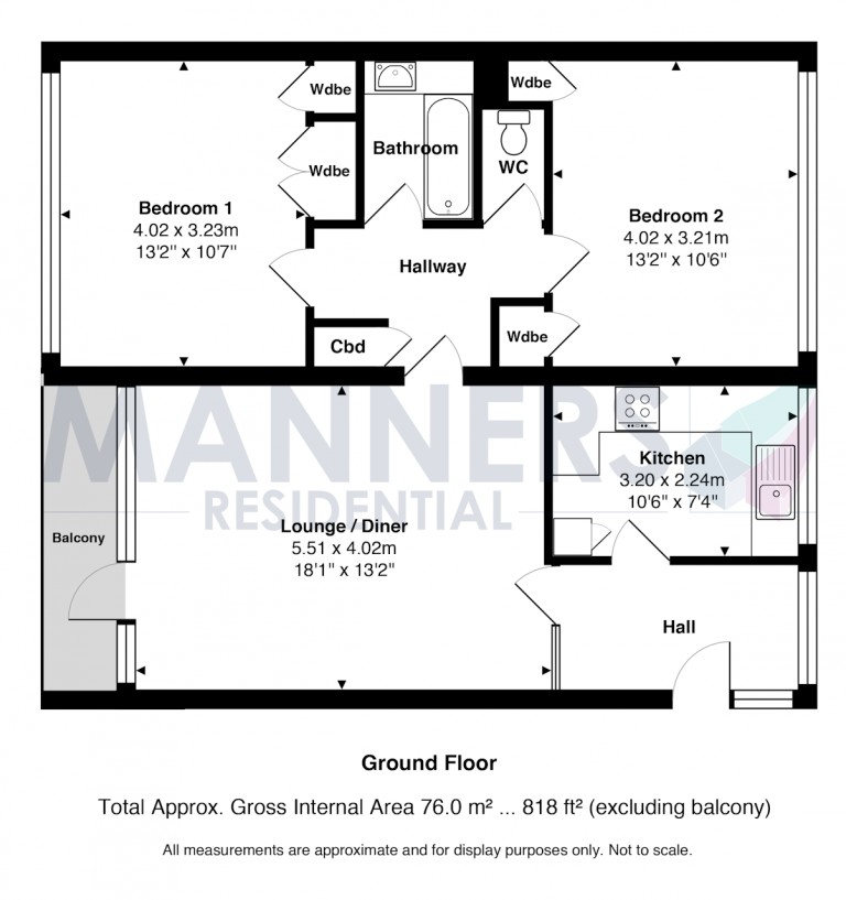 Floorplans For Hill View Court, Woking