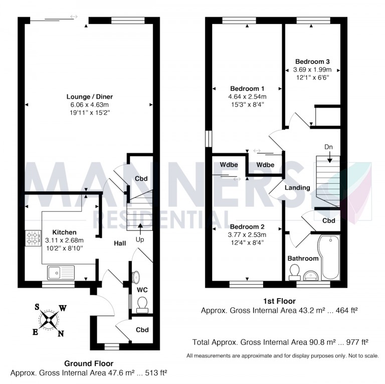 Floorplans For Knaphill, Woking