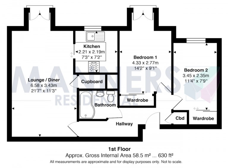 Floorplans For Midhope Road, Woking