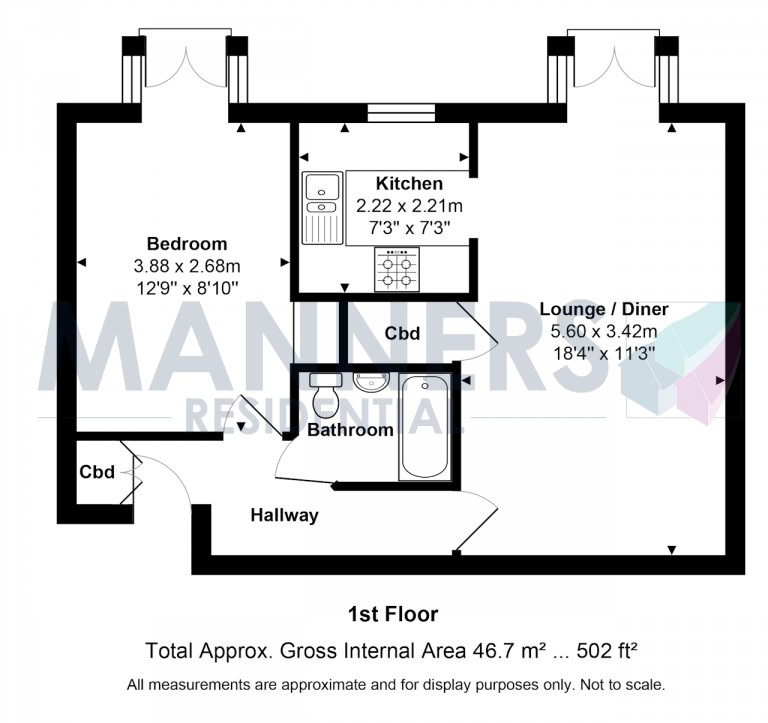 Floorplans For Midhope Road, Woking