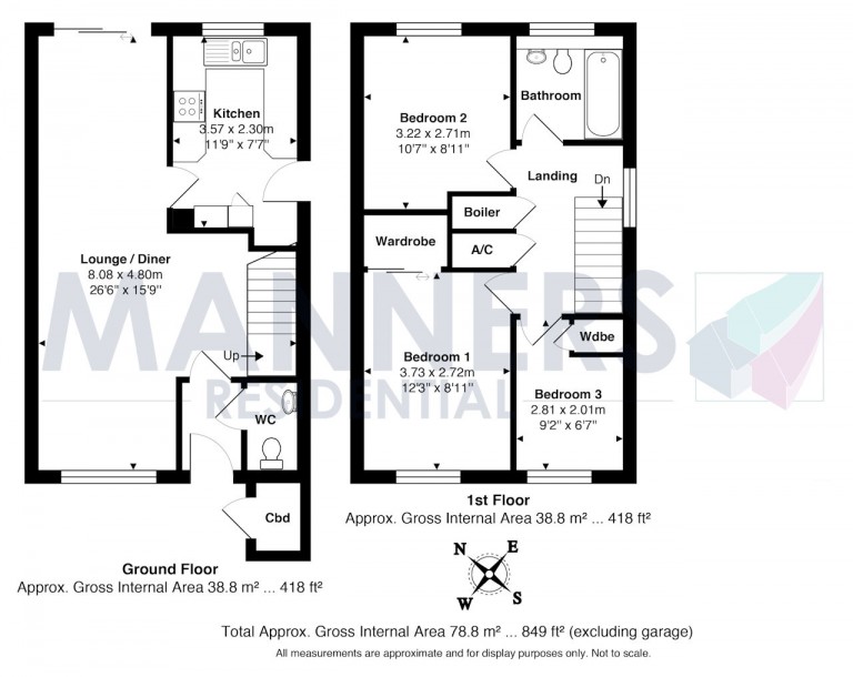 Floorplans For Langton Close, Woking